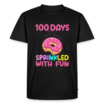 100 Days Sprinkled With Fun, 100 Days Of School - Men's Premium Organic T-Shirt - black - Front - Nico (187cm)