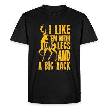 Cadeau de citation de chasse au cerf drôle pour les chasseurs - T-shirt Premium bio Homme - noir - Devant - Nico (187cm)