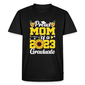 Proud Mom Of a Class 2023 Graduate Graduation - Men's Premium Organic T-Shirt - black - Front - Nico (187cm)