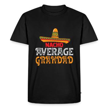 Nacho Moyenne Grand-père Fête des pères Famille mexicaine - T-shirt Premium bio Homme - noir - Devant - Nico (187cm)