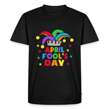 Kit farces du poisson d’avril 1er avril Blagues enfants - T-shirt Premium bio Homme - noir - Devant - Nico (187cm)