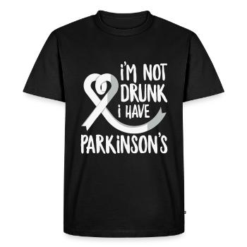 I'm Not Drunk I Have Parkinson's Funny Parkinson's - Men's Premium Organic T-Shirt - black - Front - Nico (187cm)