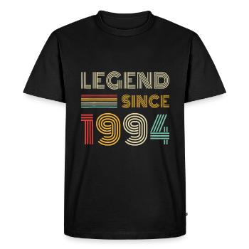 Légende depuis 1994 29 ans Cadeaux Rétro 29ème - T-shirt Premium bio Homme - noir - Devant - Nico (187cm)