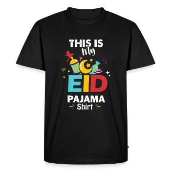 Ceci est mon pyjama de l’Aïd, Ramadan Kareem - T-shirt Premium bio Homme - noir - Devant - Nico (187cm)