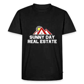 Sunny Day Agent immobilier Agent immobilier Drôle - T-shirt Premium bio Homme - noir - Devant - Nico (187cm)