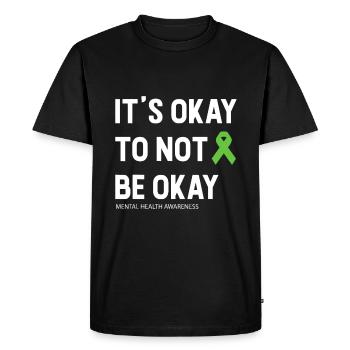 Depression Mental Health Awareness - Men's Premium Organic T-Shirt - black - Front - Nico (187cm)