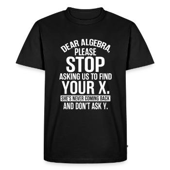 Complicated Math Apparel - Awesome Funny Algebra - Men's Premium Organic T-Shirt - black - Front - Nico (187cm)