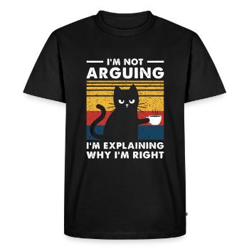 Not Easy Being My Wife's Arm Candy, Funny Father - Men's Premium Organic T-Shirt - black - Front - Nico (187cm)