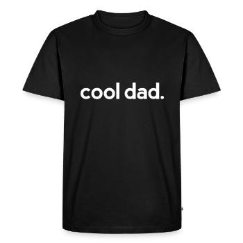 Cadeaux de papa pour papa | Papa cool - T-shirt Premium bio Homme - noir - Devant - Nico (187cm)