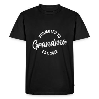 Promoted To Grandma 2022, Promoted To Grandma - Men's Premium Organic T-Shirt - black - Front - Nico (187cm)