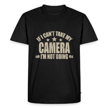 Si je ne peux pas prendre mon appareil photo, je ne vais pas photographier - T-shirt Premium bio Homme - noir - Devant - Nico (187cm)