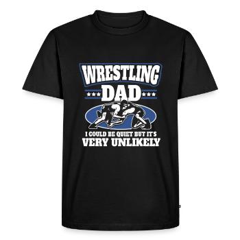 Cadeaux pour les hommes Lutte libre Papa - T-shirt Premium bio Homme - noir - Devant - Nico (187cm)