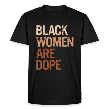 Femmes noires - Mois de l’histoire des Noirs Melanin - T-shirt Premium bio Homme - noir - Devant - Nico (187cm)