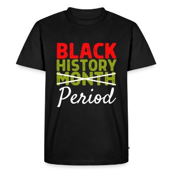 Période du Mois de l’histoire des Noirs African Pride BHM - T-shirt Premium bio Homme - noir - Devant - Nico (187cm)