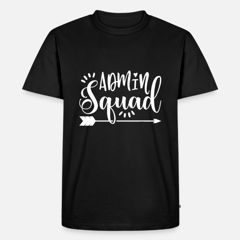 Schul-Admin-Geschenk Admin-Trupp - Männer Premium Bio T-Shirt - Schwarz