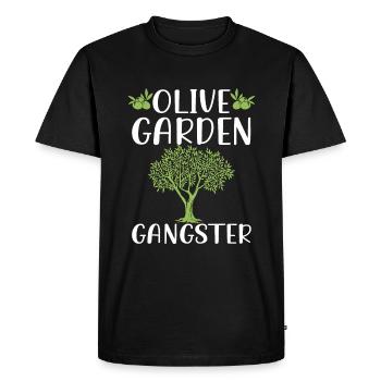 Olive Garden, Gardening, Olive Graphic - Men's Premium Organic T-Shirt - black - Front - Nico (187cm)