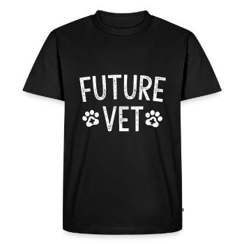 Future Vet - Cadeaux d’étudiants pré-vétérinaires - T-shirt Premium bio Homme - noir - Devant - Nico (187cm)