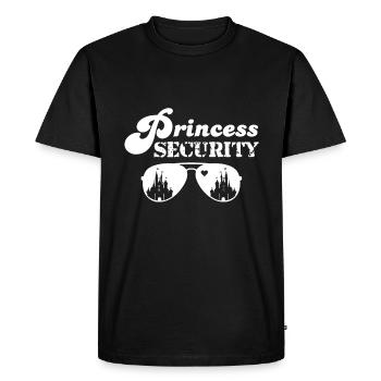 Princess Security Perfect Gifts For Dad Boyfriend - Men's Premium Organic T-Shirt - black - Front - Nico (187cm)