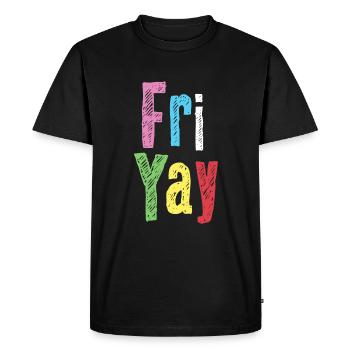 Friyay Teacher Weekend Back To School - Men's Premium Organic T-Shirt - black - Front - Nico (187cm)