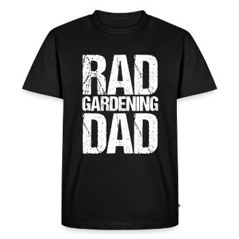 Mens Funny Rad Jardinage Papa - T-shirt Premium bio Homme - noir - Devant - Nico (187cm)