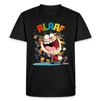 Carnival Tiger Kölle Alaaf Costume Cologne Funny - Men's Premium Organic T-Shirt - black - Front - Nico (187cm)
