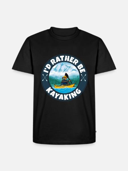 Kayaking - Men's Premium Organic T-Shirt - black