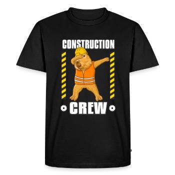 Chantier de construction de l’équipe de construction - T-shirt Premium bio Homme - noir - Devant - Nico (187cm)