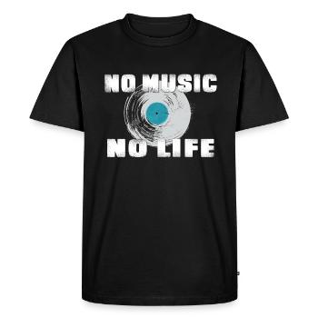 No Music No Life Schallplatte Vinyle - T-shirt Premium bio Homme - noir - Devant - Nico (187cm)