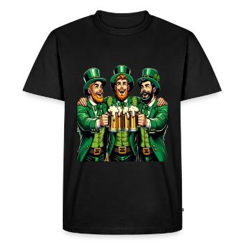 Santé entre amis - T-shirt Premium bio Homme - noir - Devant - Nico (187cm)