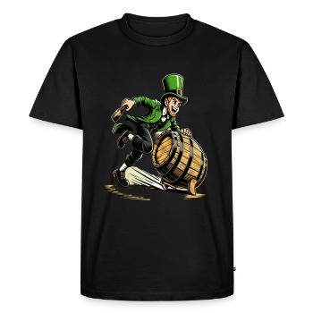 Swift Leprechaun (Irish Leprechaun) Coureur - T-shirt Premium bio Homme - noir - Devant - Nico (187cm)