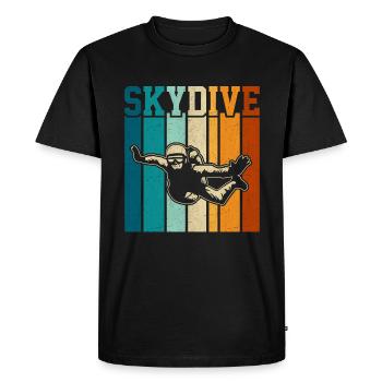 Parachutisme Parachutisme Parachutiste - T-shirt Premium bio Homme - noir - Devant - Nico (187cm)