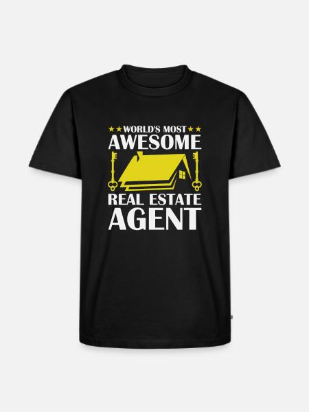 Agent immobilier - T-shirt Premium bio Homme - noir