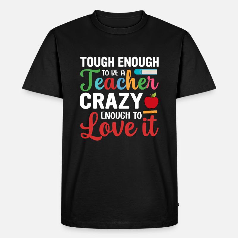 Lehrer - Männer Premium Bio T-Shirt - Schwarz