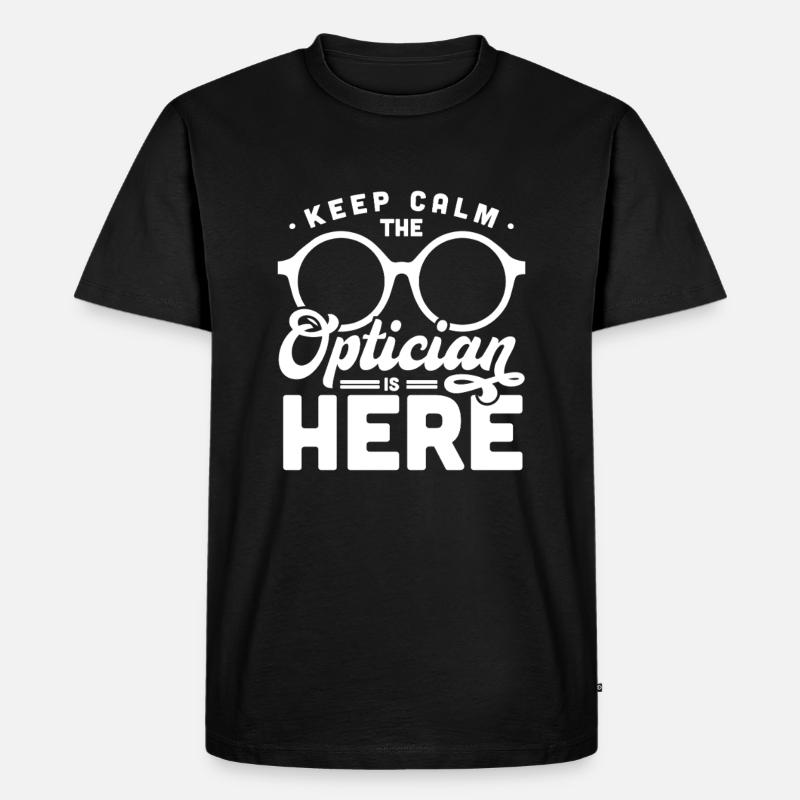Optiker Optometrist - Männer Premium Bio T-Shirt - Schwarz