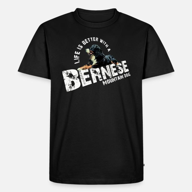 Berner Sennenhund - Männer Premium Bio T-Shirt - Schwarz