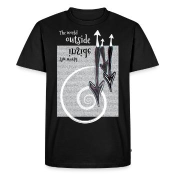 The inner world - Men's Premium Organic T-Shirt - black - Front - Nico (187cm)