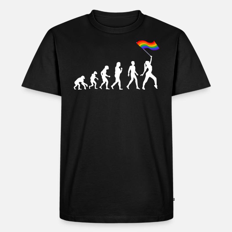 Evolution pride - T-shirt Premium bio Homme - noir