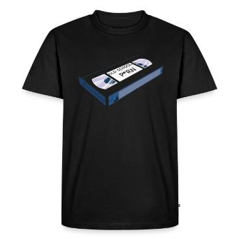 OLD SCHOOL P*RN vhs - T-shirt Premium bio Homme - noir - Devant - Nico (187cm)