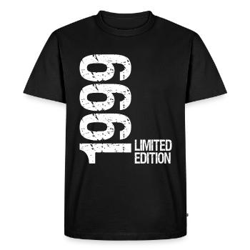 1999 Limited Edition - Männer Premium Bio T-Shirt - Schwarz - Vorne - Nico (187cm)