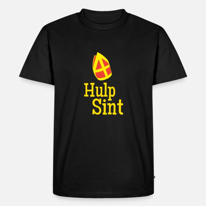 Hulp Sint Sinterklaas - T-shirt Premium bio Homme - noir