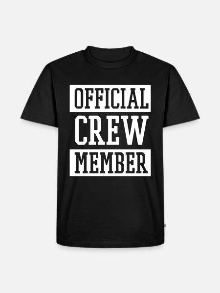 OFFICIAL CREW MEMBER - Men's Premium Organic T-Shirt - black