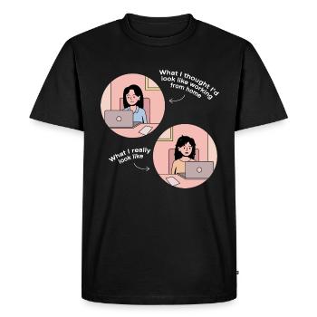 Work Reality Design pour les fiers Pinoys - T-shirt Premium bio Homme - noir - Devant - Nico (187cm)