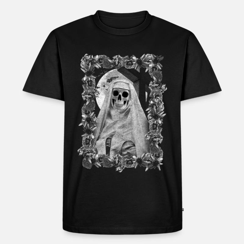 Nonne des Todes - Männer Premium Bio T-Shirt - Schwarz