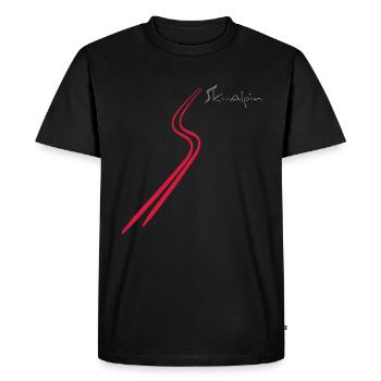 ski alpine - Men's Premium Organic T-Shirt - black - Front - Nico (187cm)
