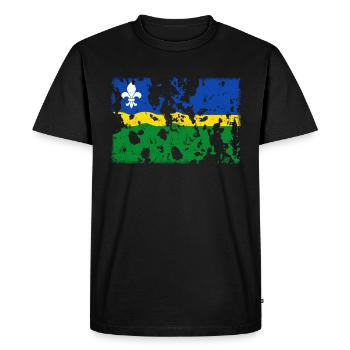Flevoland Millésime - T-shirt Premium bio Homme - noir - Devant - Nico (187cm)
