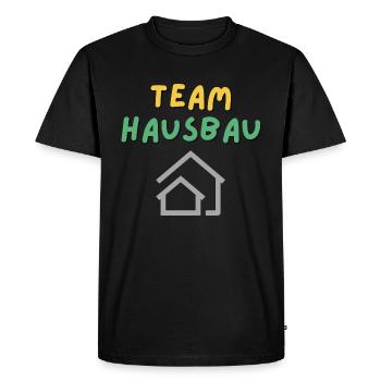 Construction de maisons d’équipe - T-shirt Premium bio Homme - noir - Devant - Nico (187cm)
