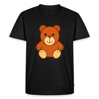 Teddy - Sweet Teddy - Men's Premium Organic T-Shirt - black - Front - Nico (187cm)