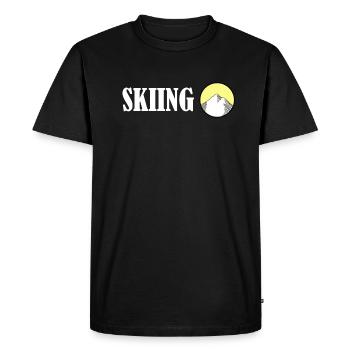 Skieurs - Vacances d'hiver - Pistensau - Moniteurs de ski - - T-shirt Premium bio Homme - noir - Devant - Nico (187cm)