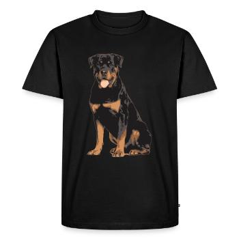 rottweiler - T-shirt Premium bio Homme - noir - Devant - Nico (187cm)
