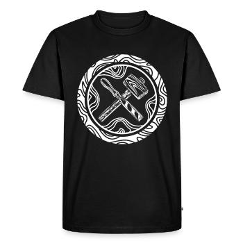 Carpenter - Men's Premium Organic T-Shirt - black - Front - Nico (187cm)